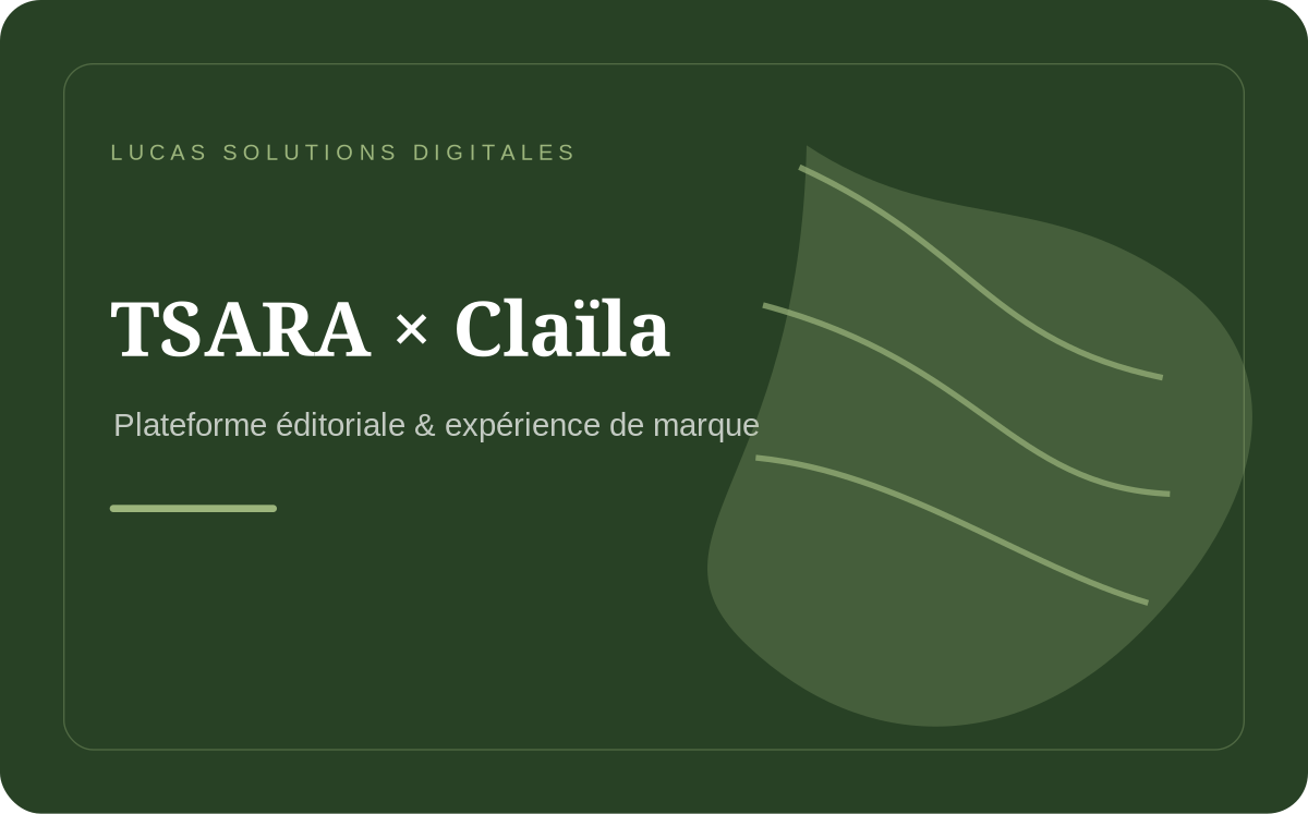 Projet TSARA et Claïla